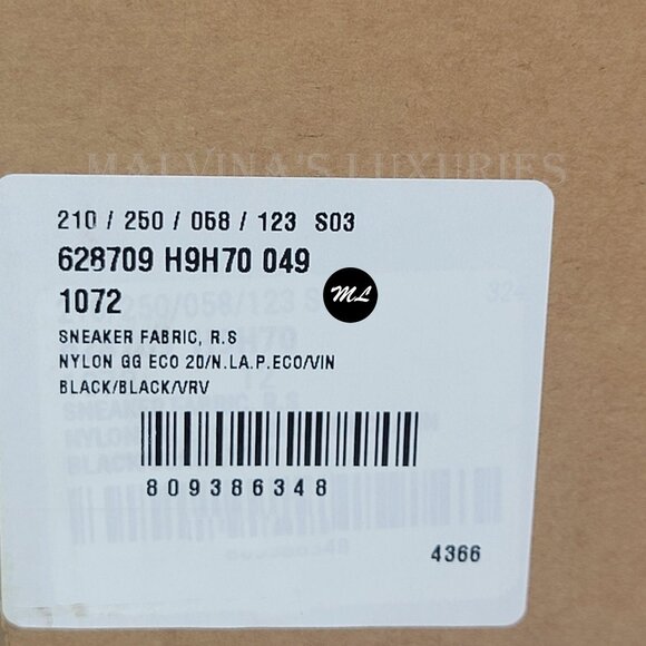 GUCCI MENS SNEAKERS OFF THE GRID TENNIS 1977 LOGO WEB ECONYL SHOES sz 12 12.5 US - Picture 15 of 15